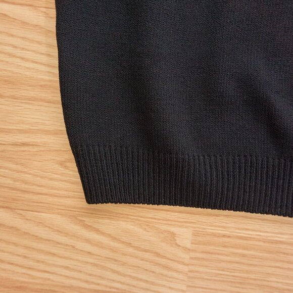 St John Basics Women's Wool Blend Black Knit Tank Top, Size P, Made in USA - Picture 3 of 6